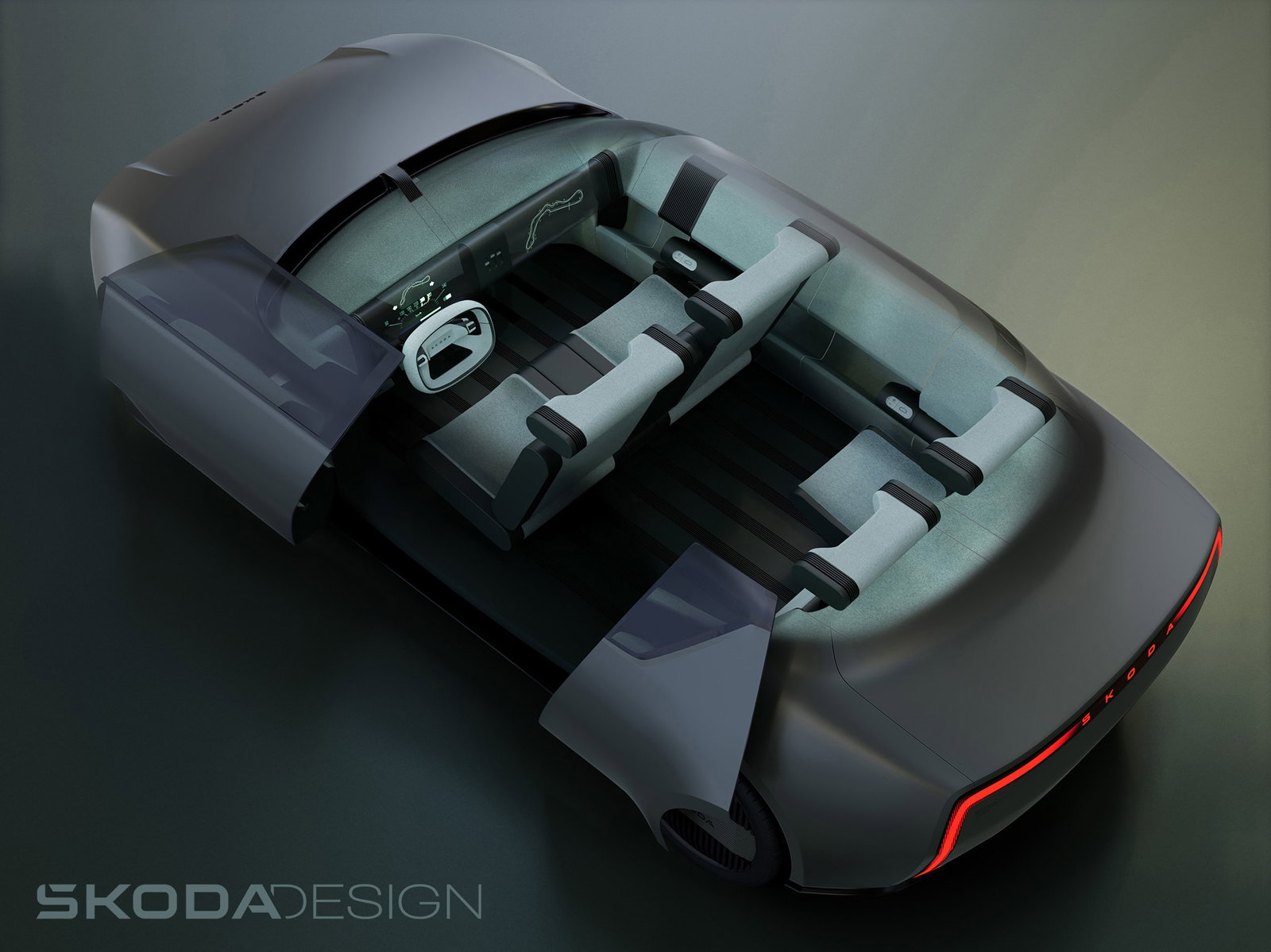 Skoda 1000 MBX concept - interior cutaway