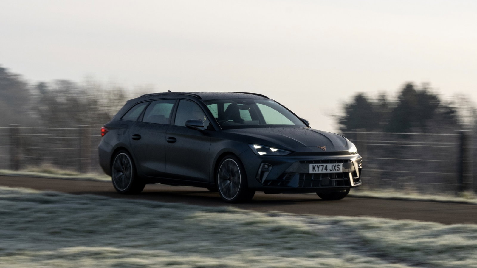 Cupra Leon Estate - front, driving