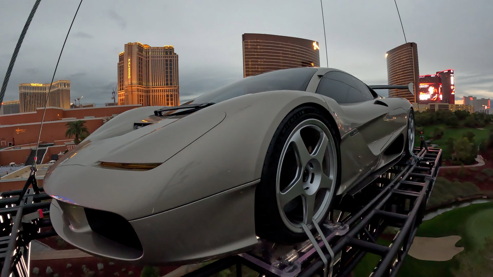The GMSV S1 LM is flown in for its Las Vegas auction