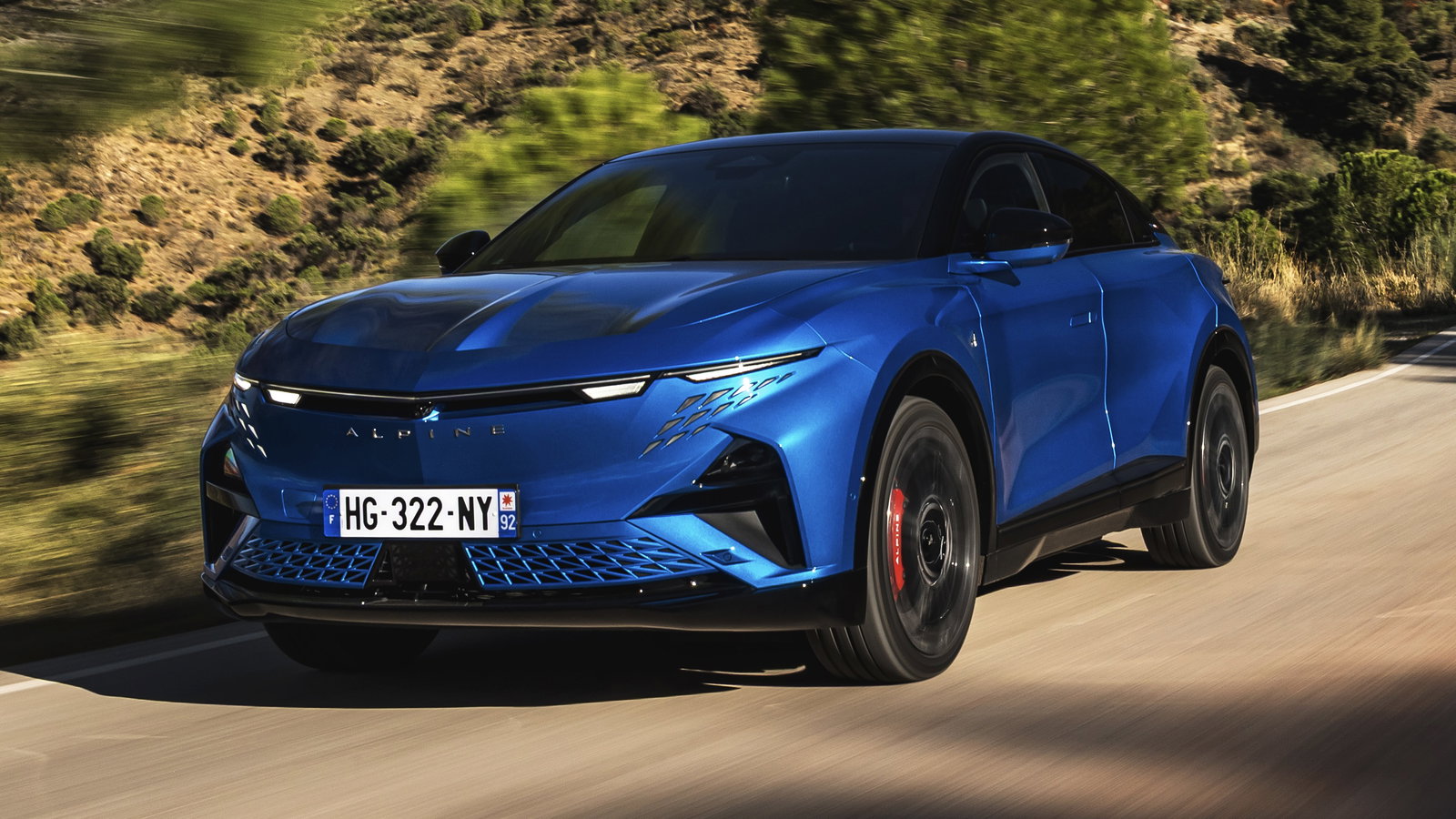 Alpine A390 GT - front, driving