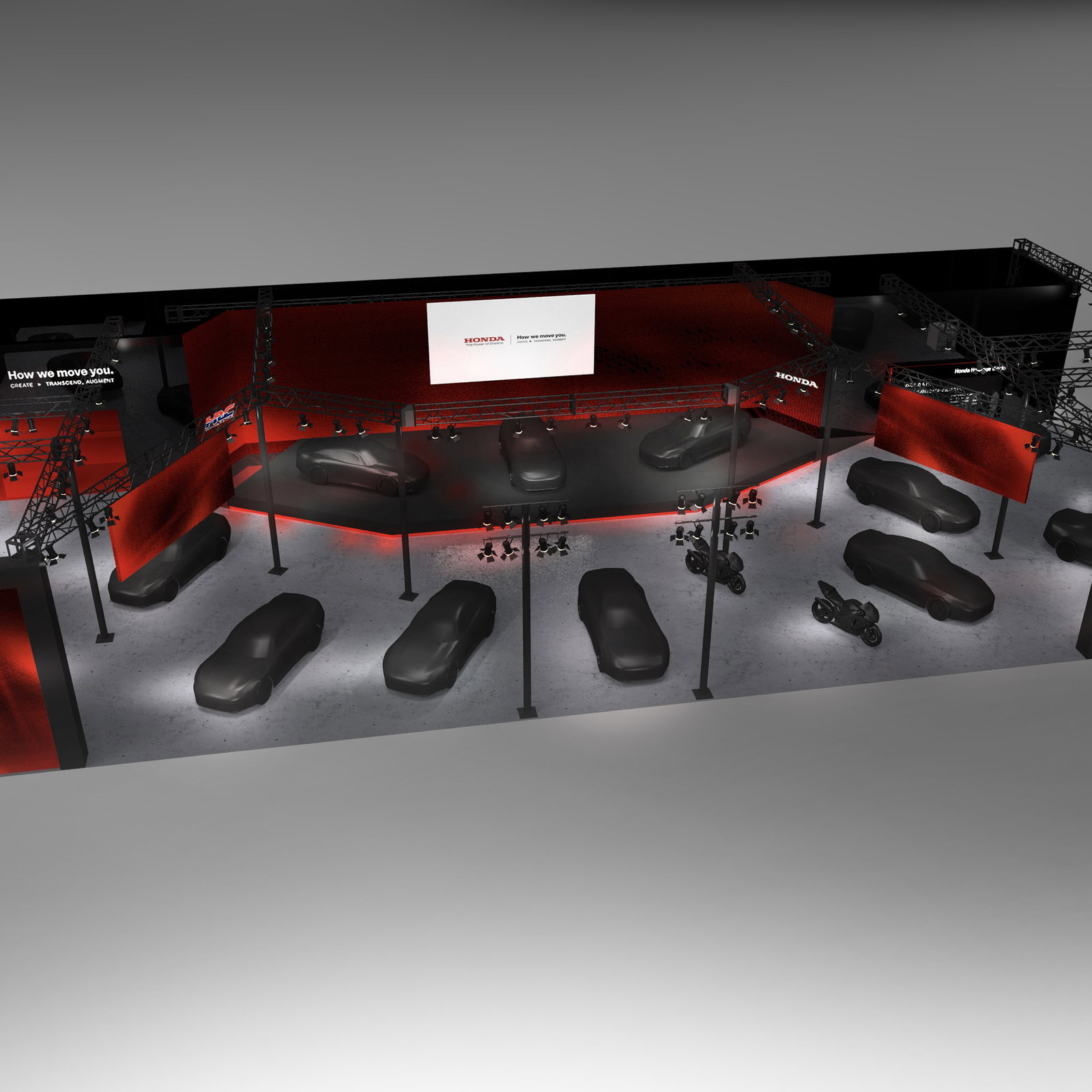 Honda's Tokyo Auto Salon booth rendering