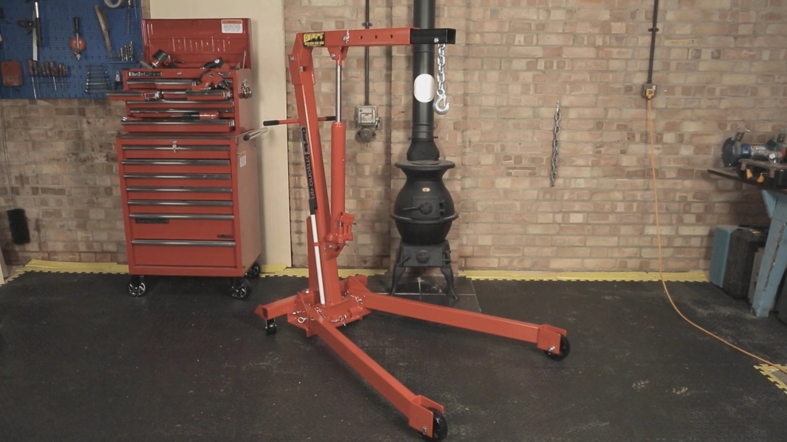 Lift Your Engines (and Spirits) with the Clarke CFC100 Folding Workshop Crane
