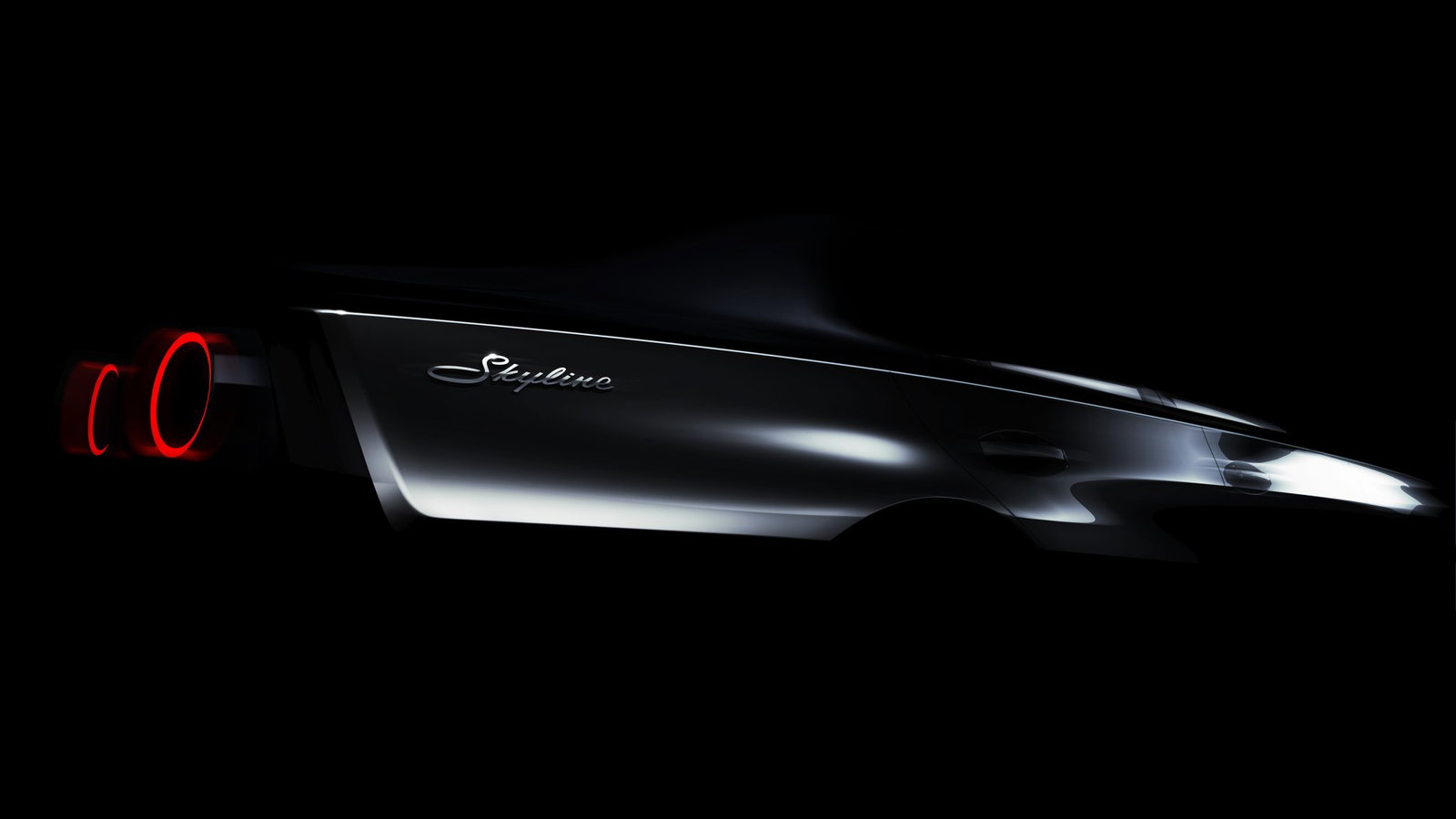 New Nissan Skyline teaser - rear