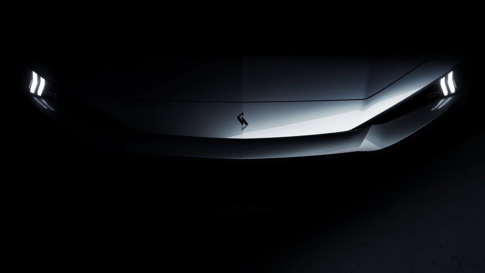 New Nissan Skyline teaser - front