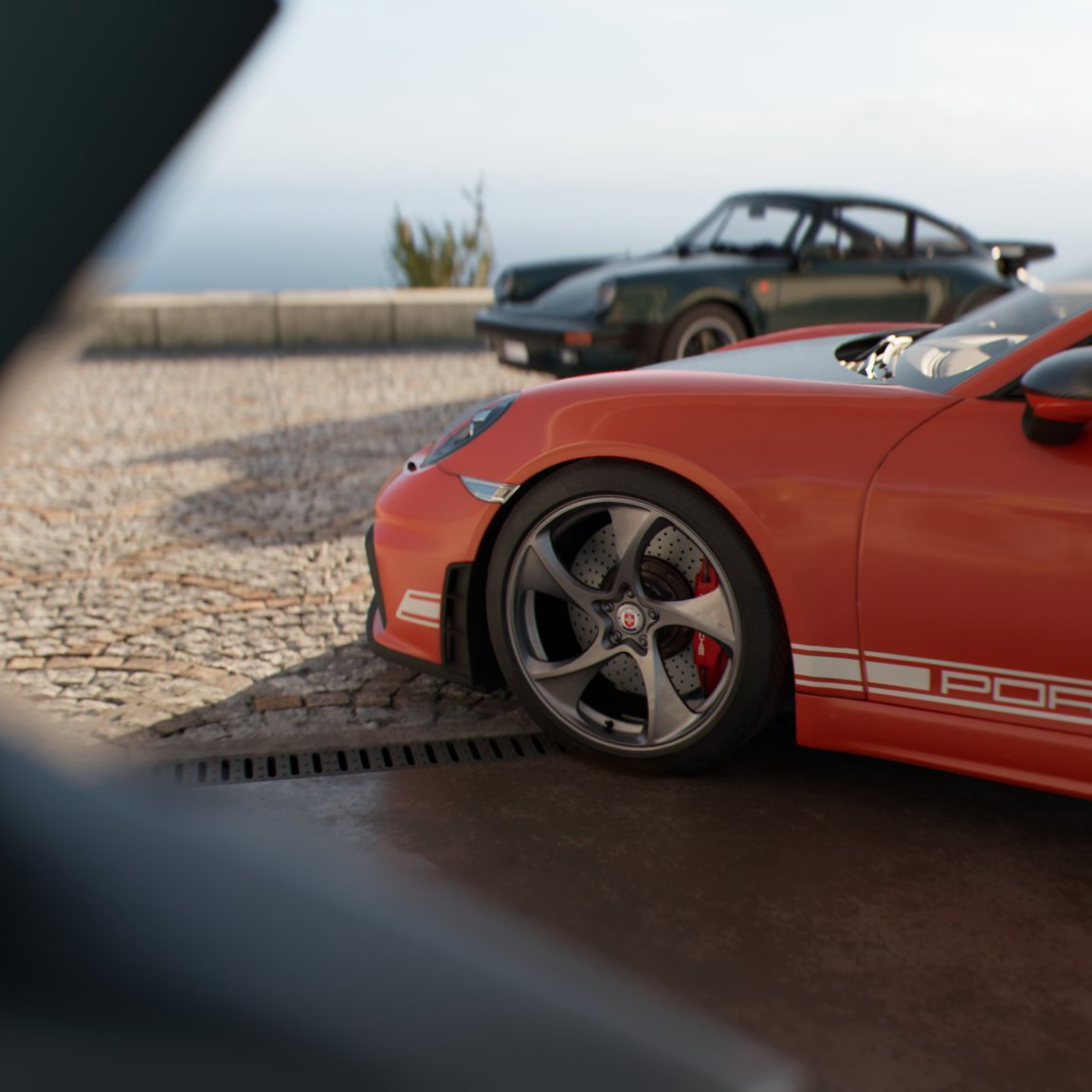 Screenshot of Maverick Games' untitled open-world racing game