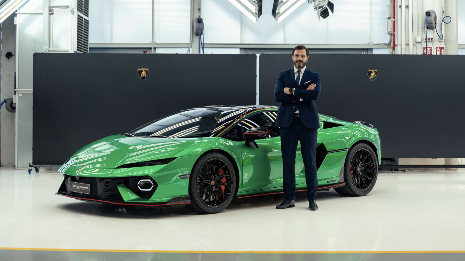 Paolo Racchetti with Lamborghini Temerario