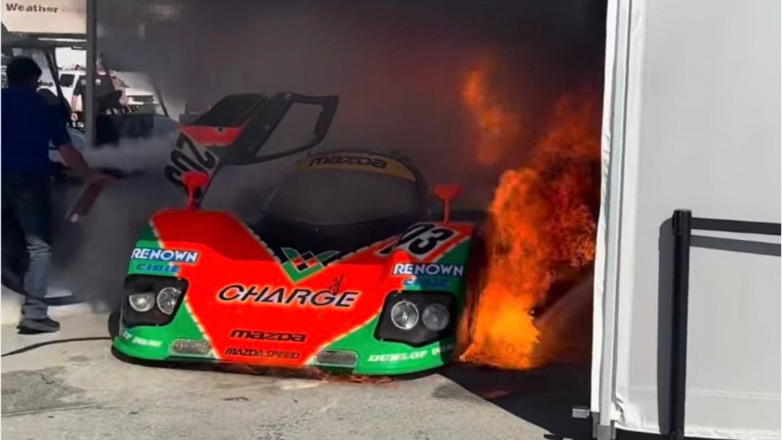 Mazda 767B on fire | per.0.xide on Instagram