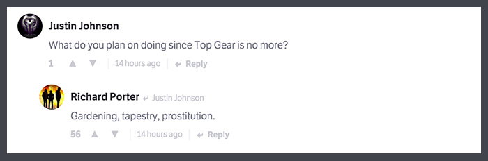 Former Top Gear Script Editor Richard Porter Reveals All In This Brilliant CT AMA