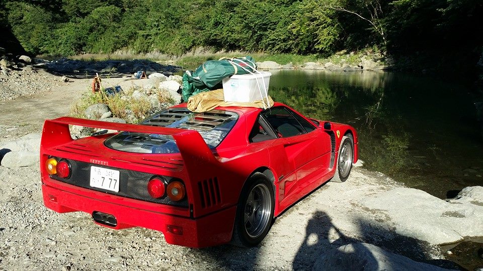 This Legendary Ferrari Owner Took His F40 On A Camping Trip