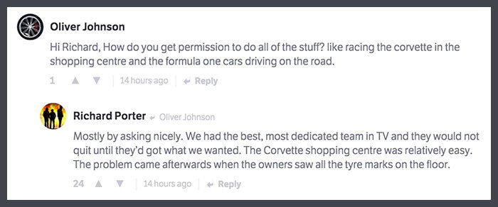 Former Top Gear Script Editor Richard Porter Reveals All In This Brilliant CT AMA