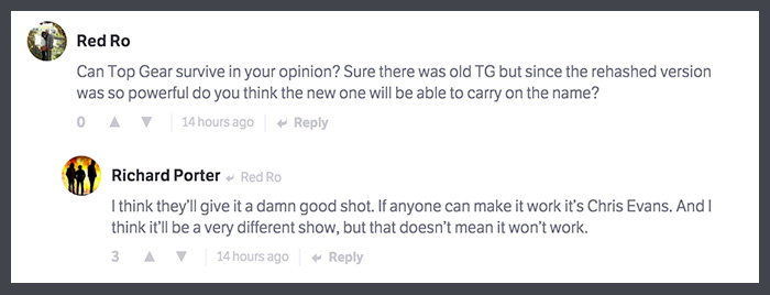 Former Top Gear Script Editor Richard Porter Reveals All In This Brilliant CT AMA
