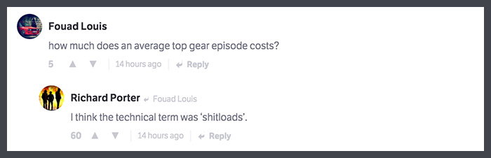 Former Top Gear Script Editor Richard Porter Reveals All In This Brilliant CT AMA