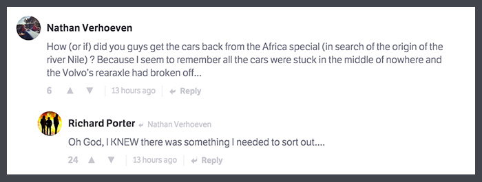 Former Top Gear Script Editor Richard Porter Reveals All In This Brilliant CT AMA