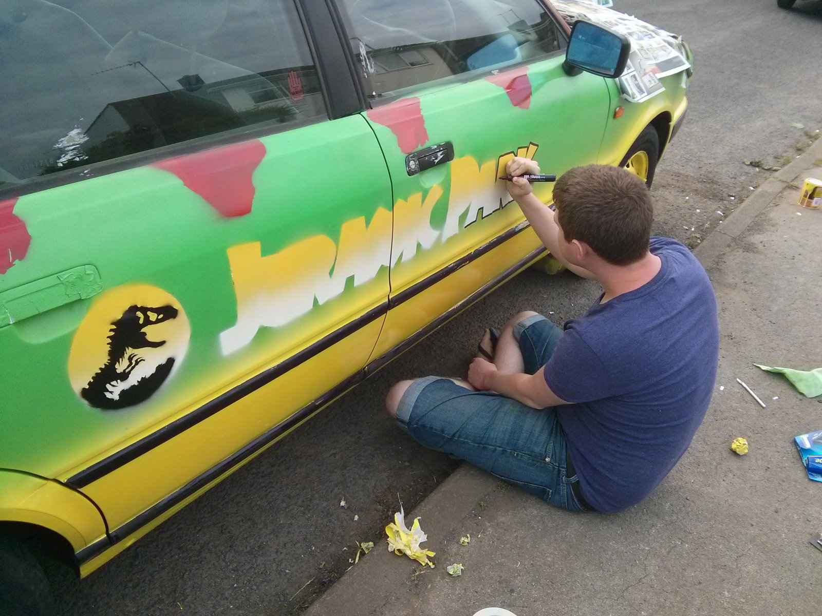 This Jurassic Park-Inspired Audi 80 Is An Awesome Home-Brewed Banger Rally Ride