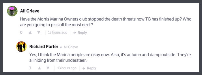 Former Top Gear Script Editor Richard Porter Reveals All In This Brilliant CT AMA