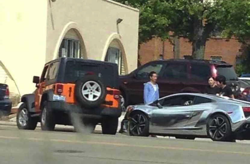 This Young Girl's Chrome Lambo Birthday Present Got Its Bumper Rearranged In A Jeep Wrangler Smash