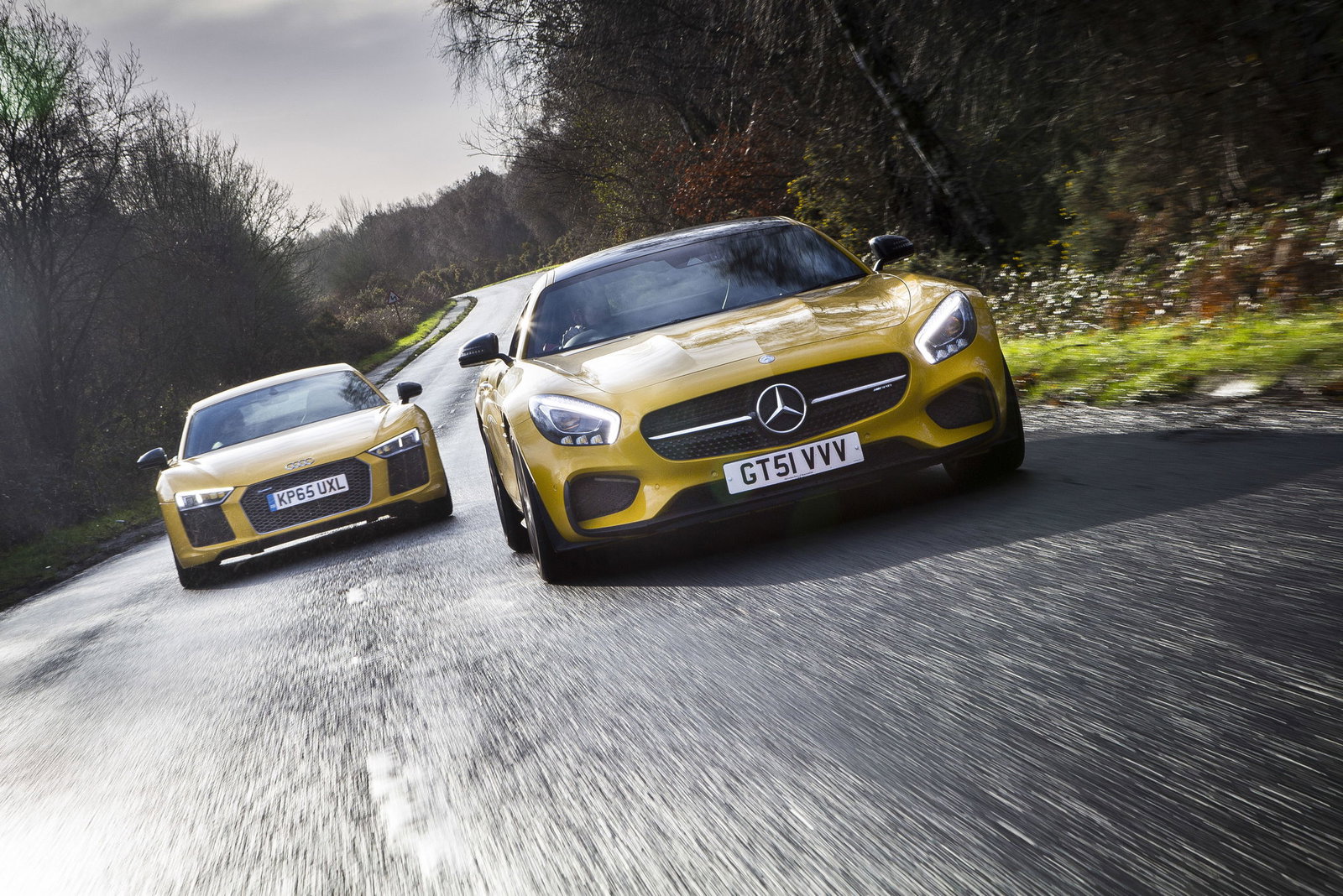 R8 Battering Ram Vs AMG GT S Sex Bomb: Which Supercar Banana Achieves Driving Nirvana?