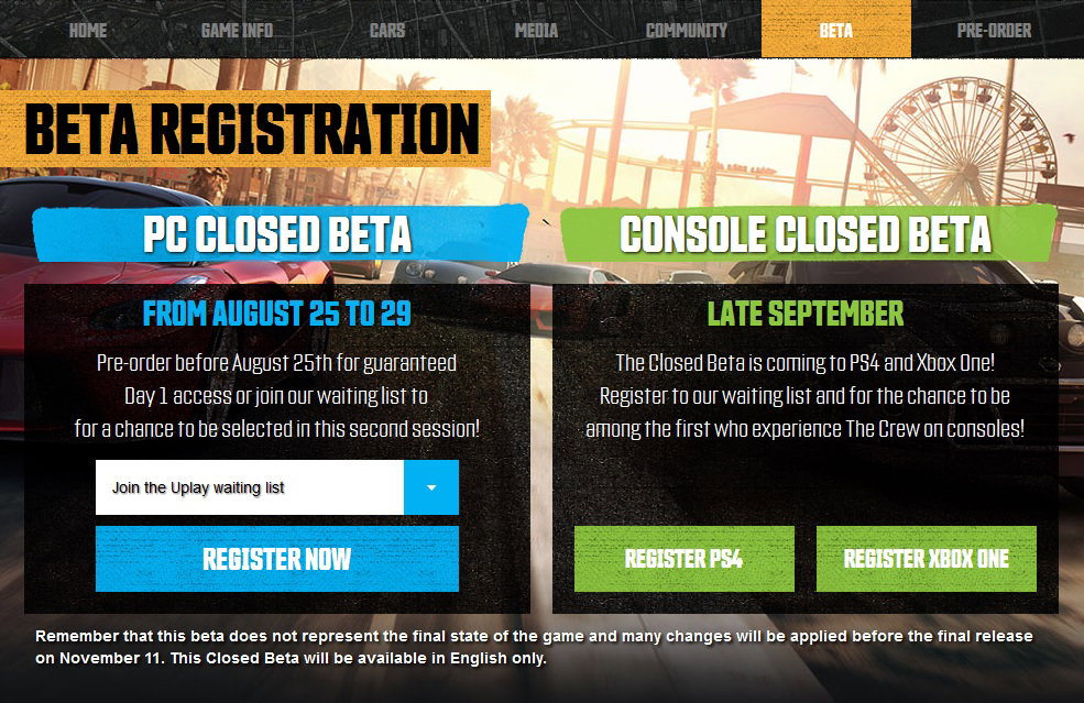 Test Out One Of This Year's Hottest Driving Games 'The Crew' During Closed Beta