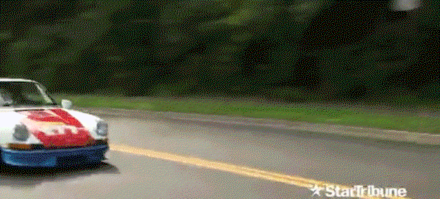 Here's Magnus Walker Driving Like A Douchebag And Racing A Civic On The Highway
