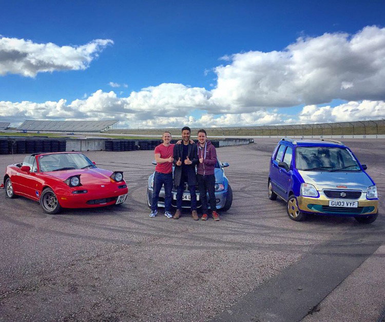 After 2 hours, Phil's tyre is popped and the video is shot! 