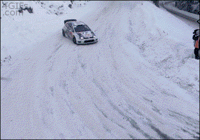 10 Epic Gifs Of Rally Drifts And Jumps In The Snow