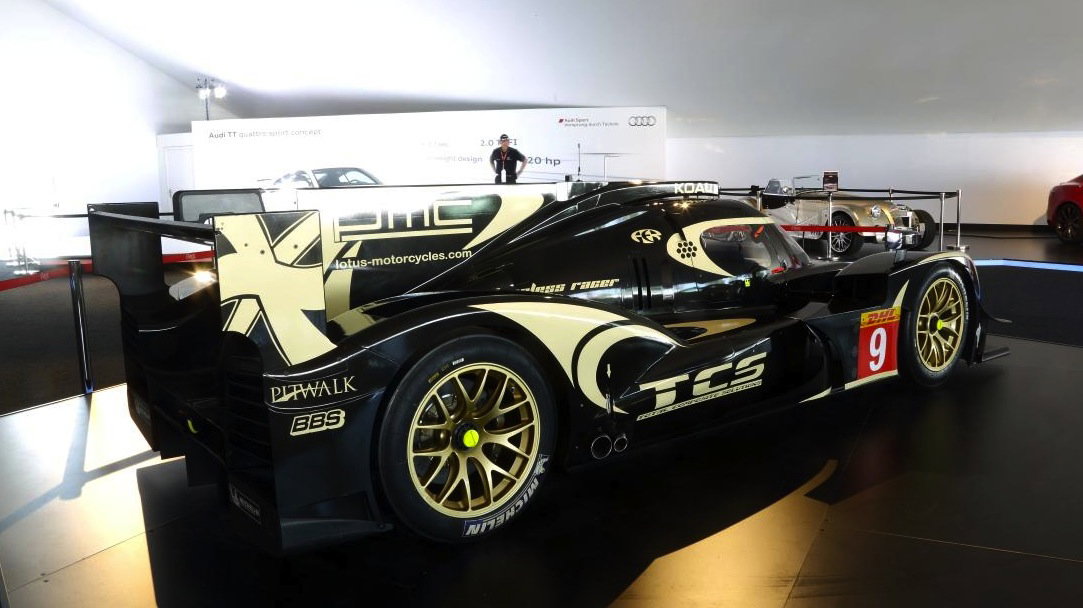 The Lotus LMP P1/01 Race Car Is A Black And Gold Beauty