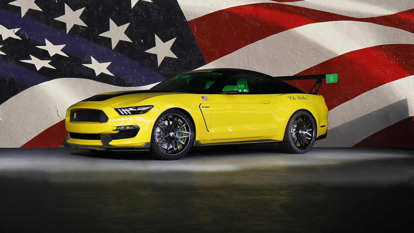 The One-Off 'Ole Yeller' Mustang Is A Very 'Murican Shelby GT350
