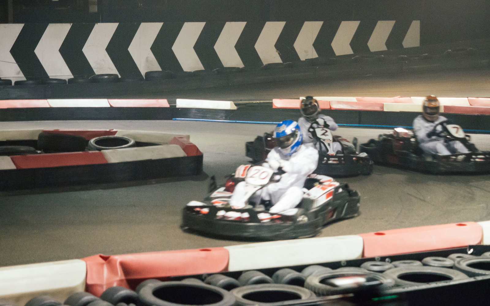 Facebook finished in first and second place, with Alex completing the grid in third 