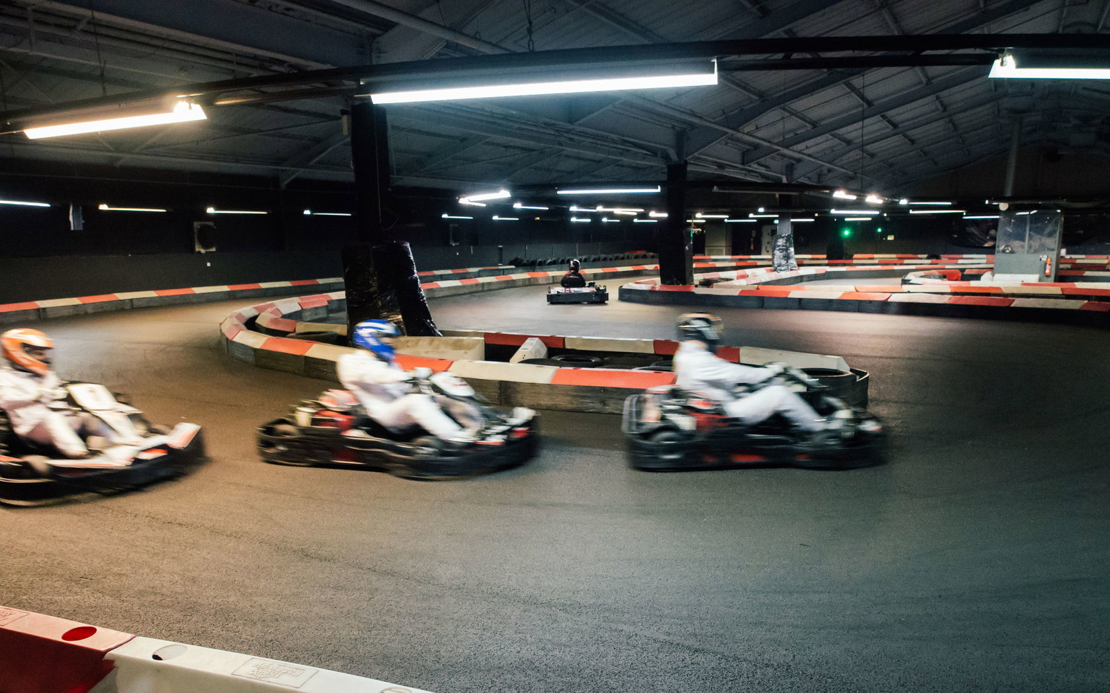 Racing action on the hardest corner intensifies...