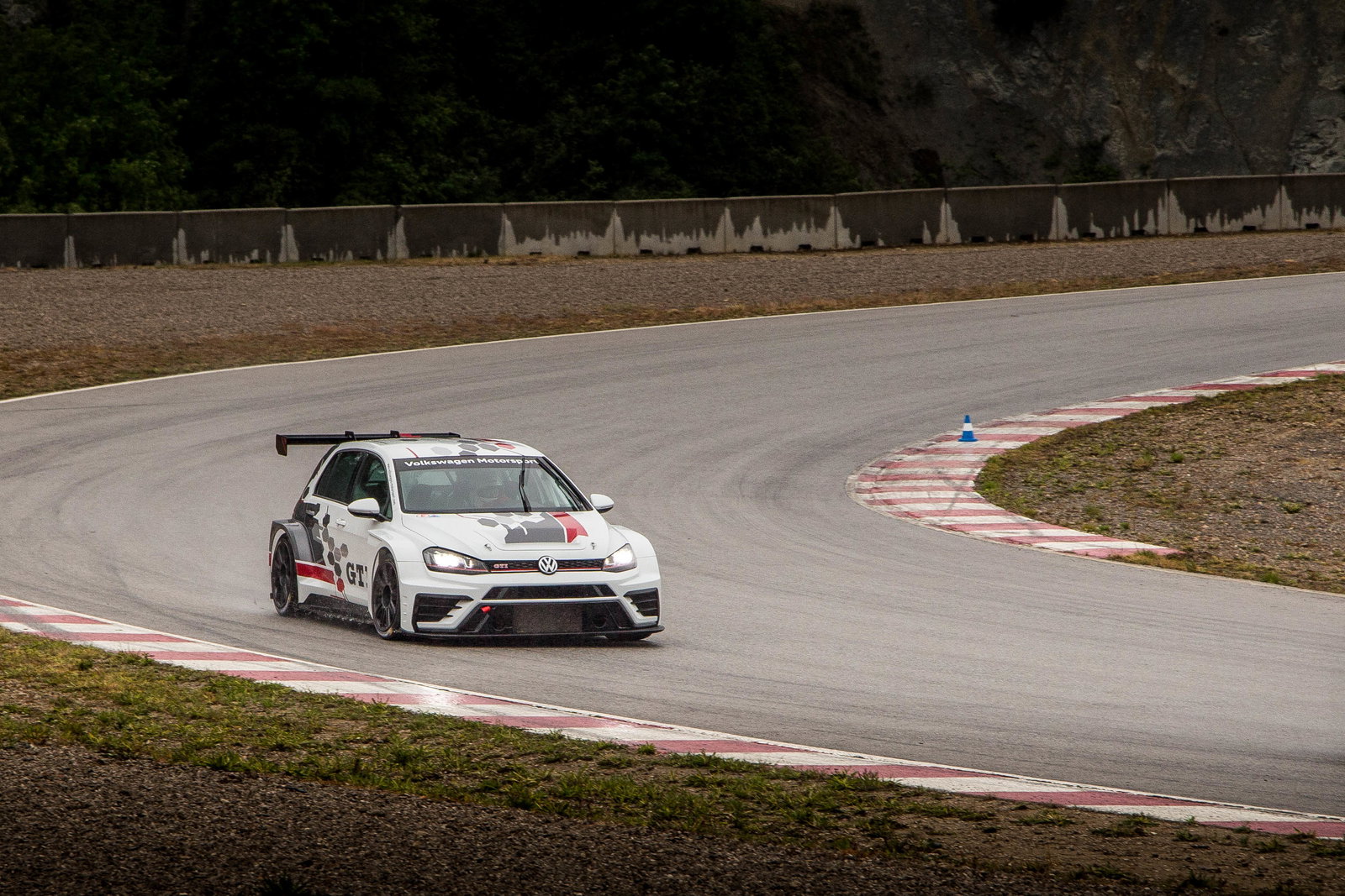 I Drove A VW Golf GTI Race Car On A Soaking Track And Didn’t Die