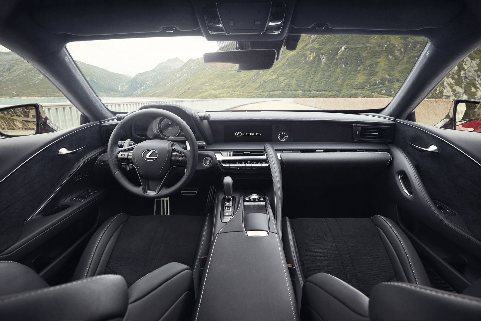 The LC's interior looks great and is supremely comfortable, but looks best specced in something other than all black...