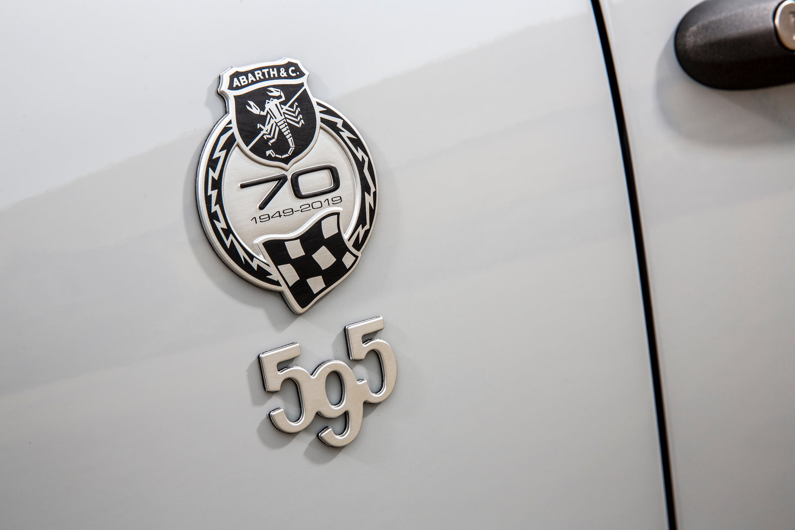 The 595 Essesse has lots of cool details like these Abarth 70th Anniversary badges, but with a £25k+ base price, it needs to feel special