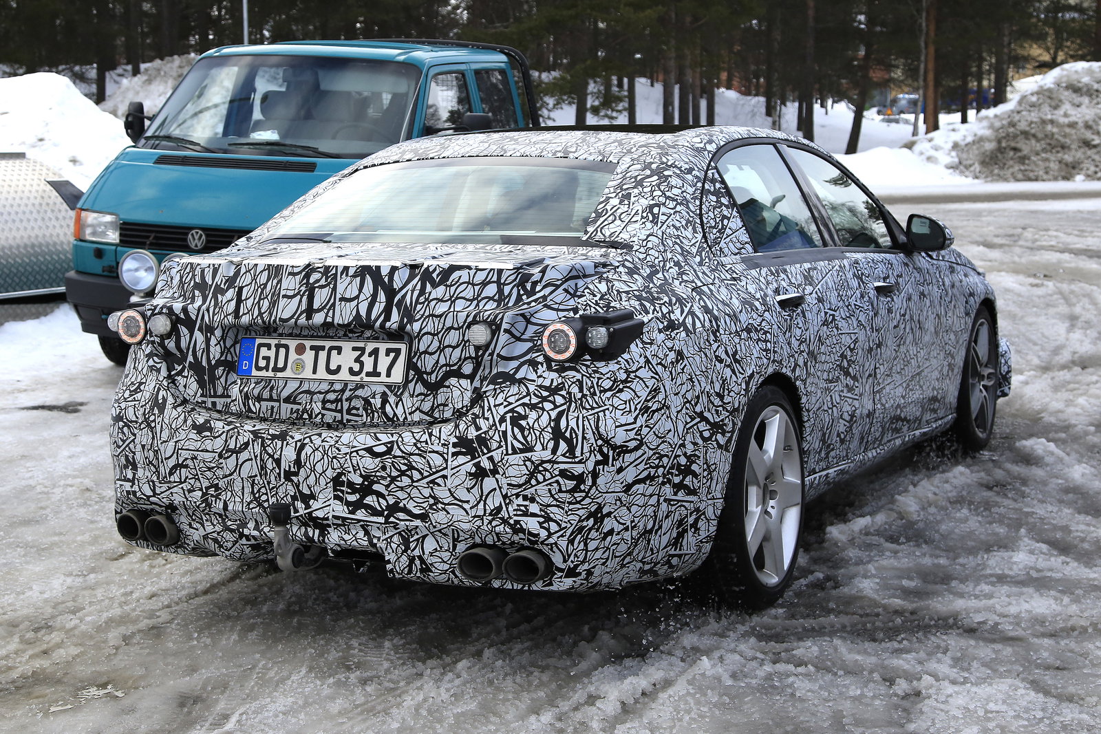 We're digging the retro-spec wheels used on the rear of the 'C53' prototype...