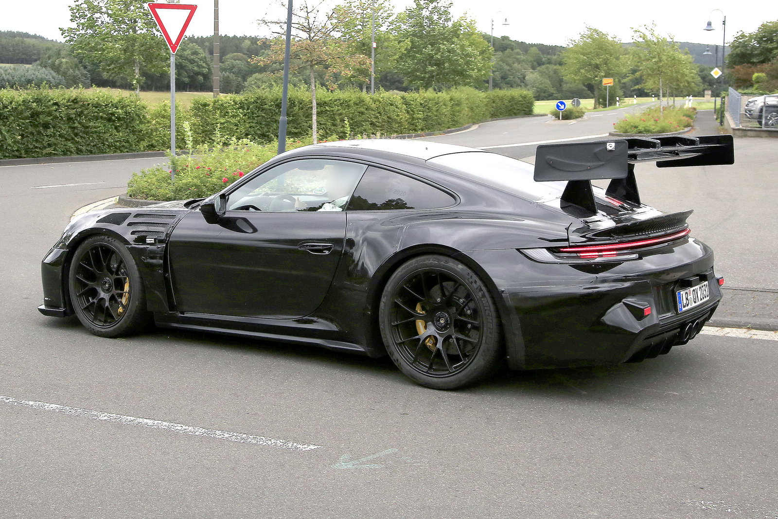 Look At The Enormous Wing On This 992 Porsche 911 GT3 RS Prototype
