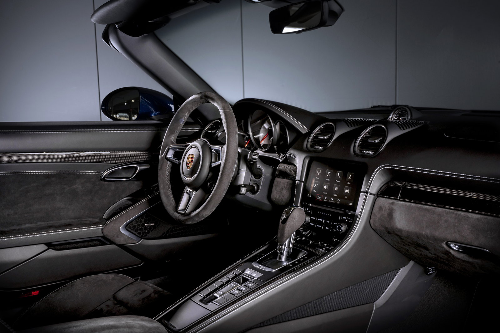 The Boxster's cabin is feeling its age, but it feels solid and is well laid-out