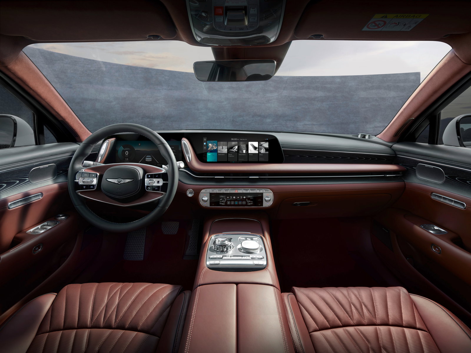Genesis G90's Suitably Swanky Cabin Revealed