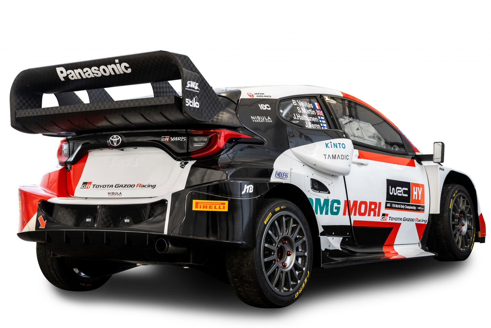 Toyota GR Yaris Rally1 WRC Car Arrives With Massive Side Scoops