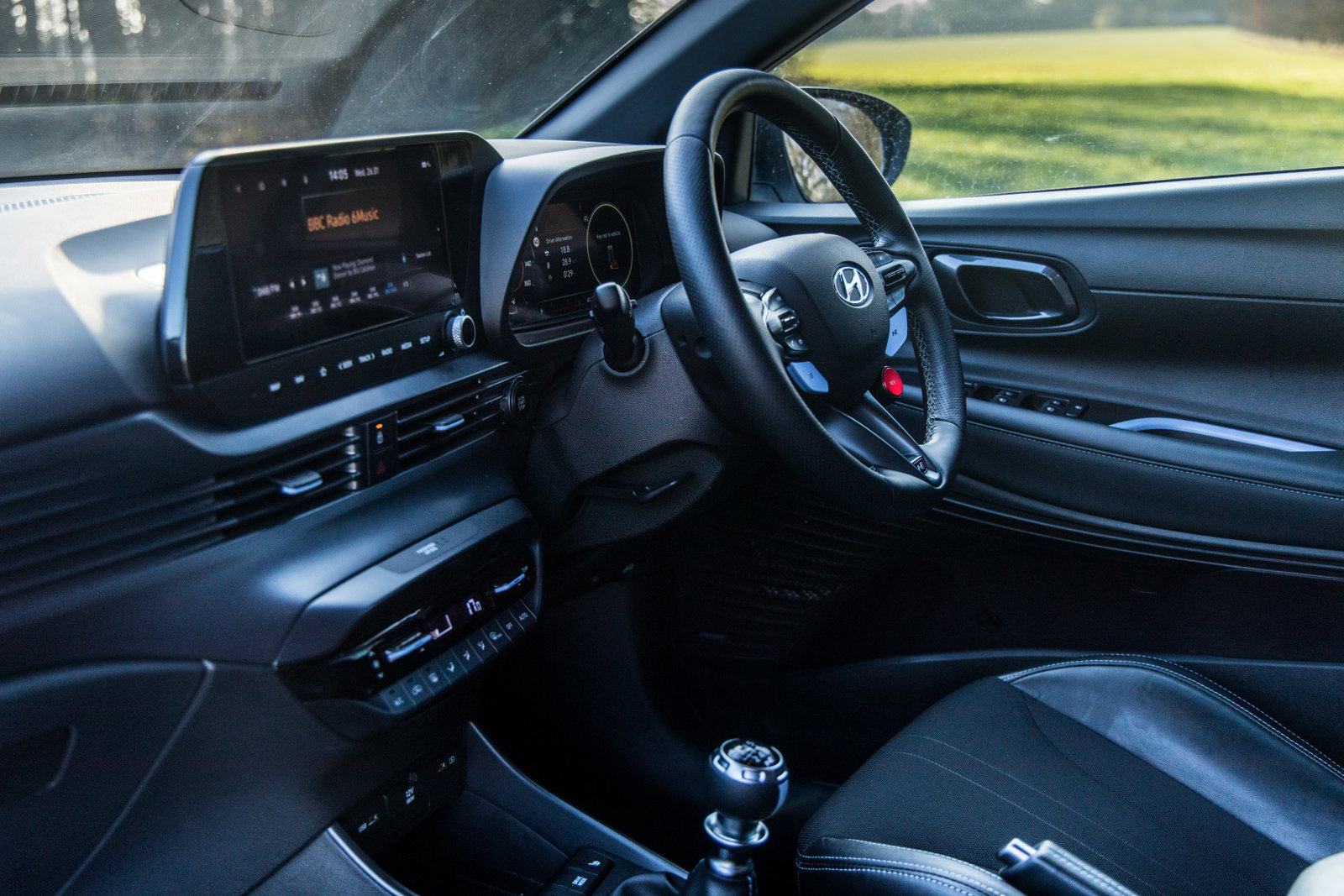 The Hyundai's interior isn't show-stopping, but it's a far nicer space than the Suzuki's cabin