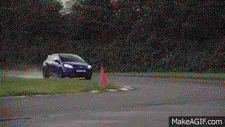 Example of lift off oversteer