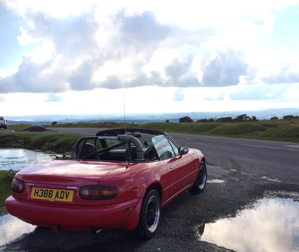 Taking in some views from atop Dartmoor.