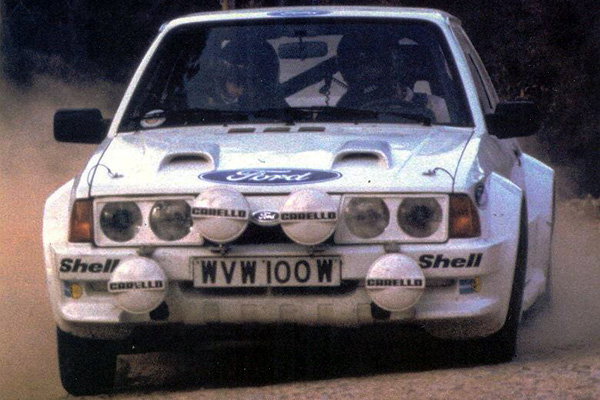 The RWD Escort couldnt stand a chance to the AWD quattro