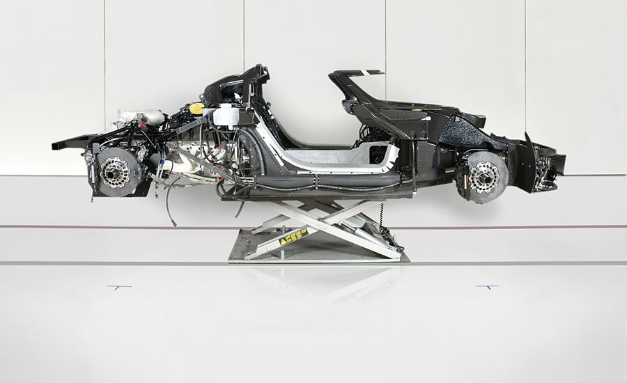Here are a few cars that were fully disassembled or cut in half