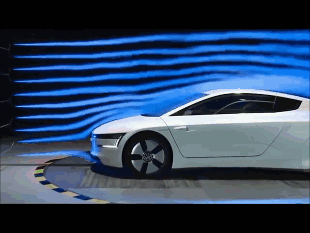 11 GIFs that shows how car aerodynamics work : (wind tunnel testing)