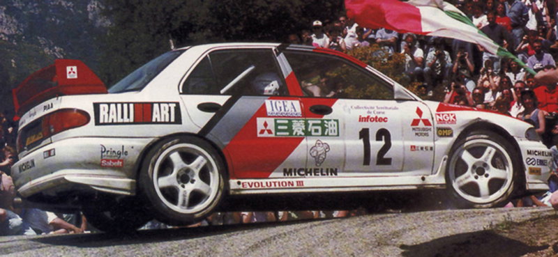 Tommi Makinen drove for Mitsubishi from 1996 to 2001. A perfect mix to success.