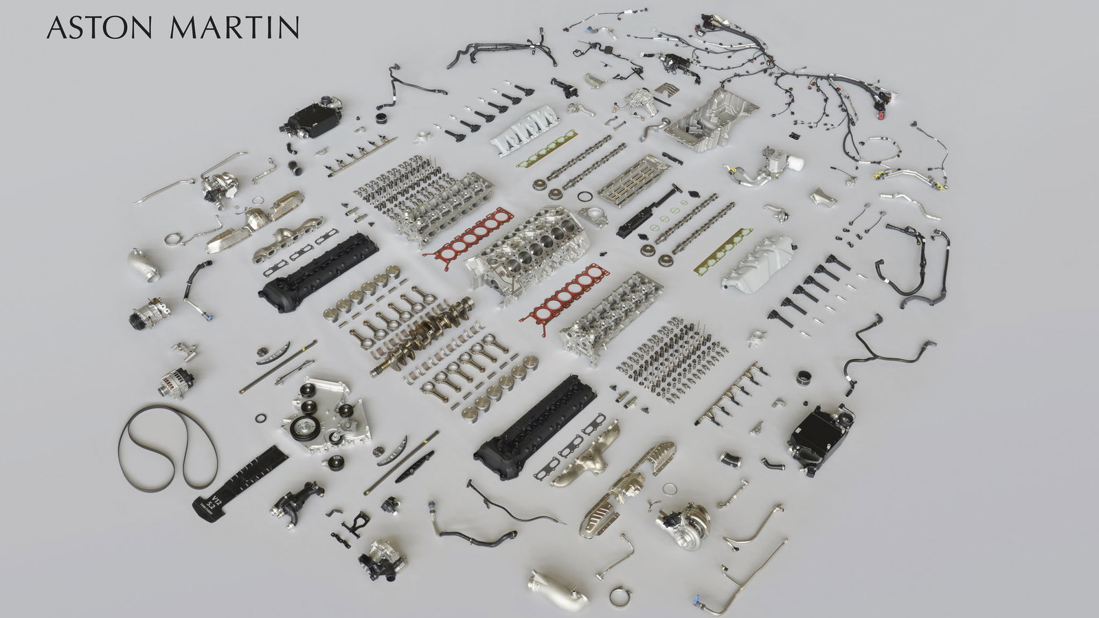 This Is What Aston Martin's New V12 Looks Like Before It's Put Together