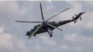 The same effect can be seen with this helicopter rotors