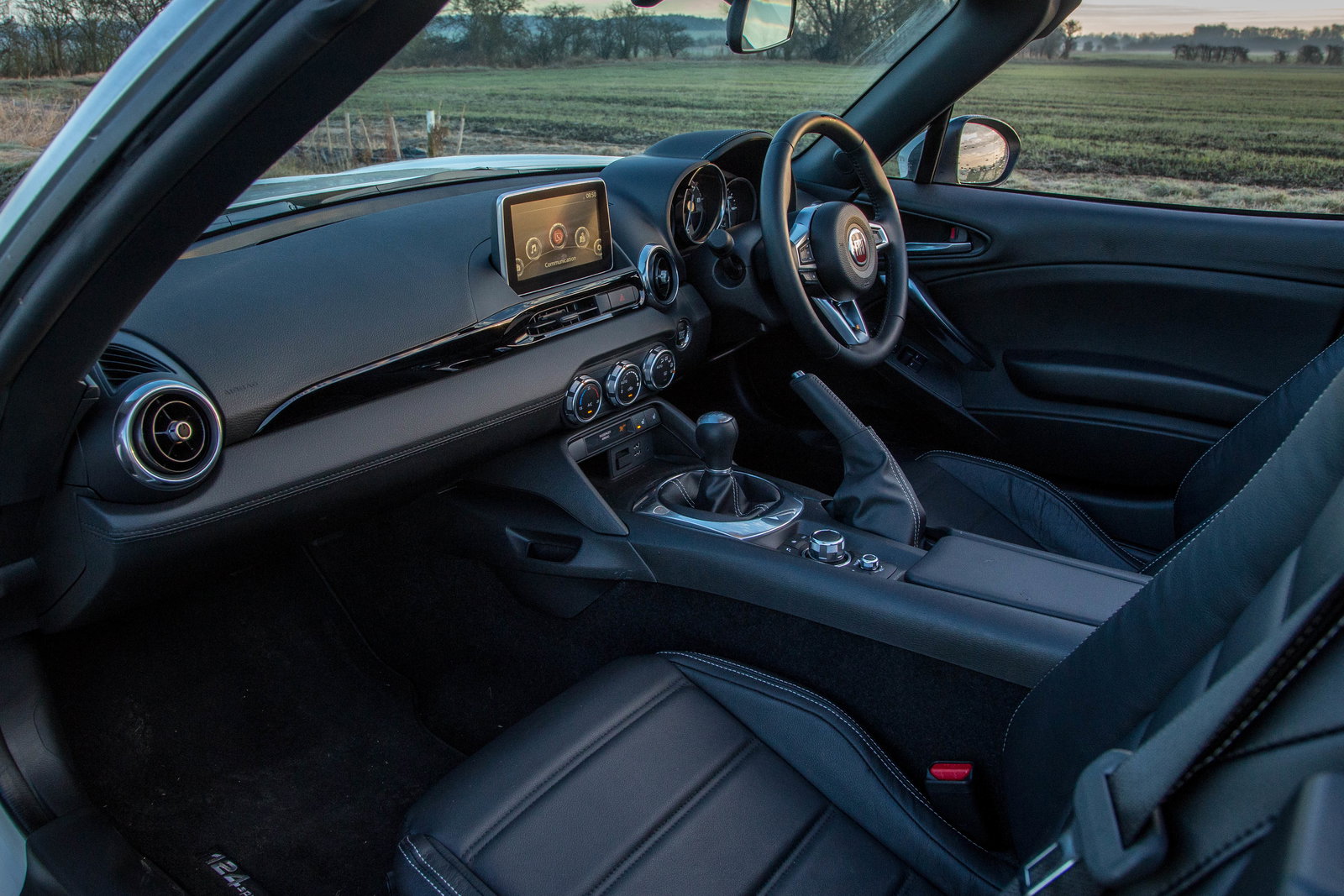 Badging aside, there isn't much in the cabin to differentiate the 124 from the MX-5