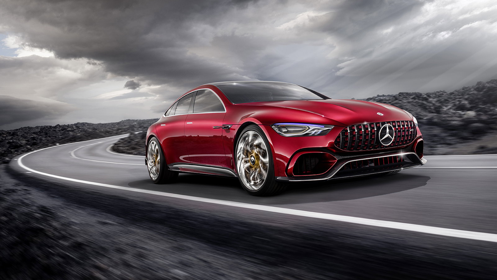 The Mercedes-AMG GT Concept Is An 800bhp F1-Derived Four-Door Hybrid Monster