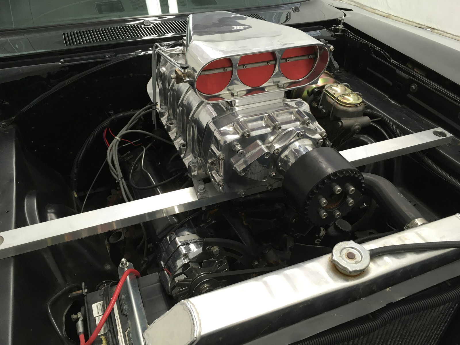 Supercharger belts aren't needed in movie land...
