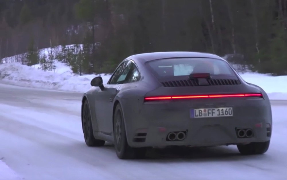 Here's The Next Generation Porsche 911 Making Throaty Noises During Winter Testing